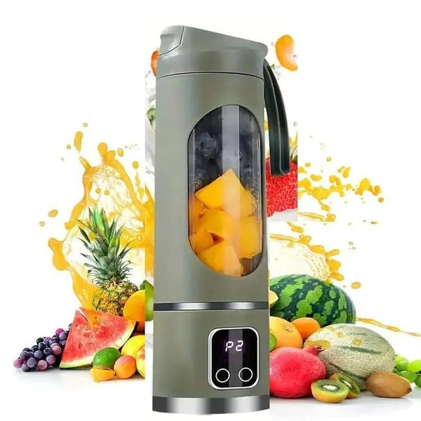 Portable & Rechargeable Green Electric Juicer Blender