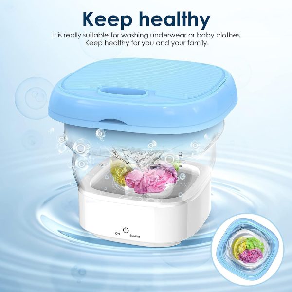 Portable Mini Folding Washing Machine Portable Mini Laundry Machine For Clothes Multi Color