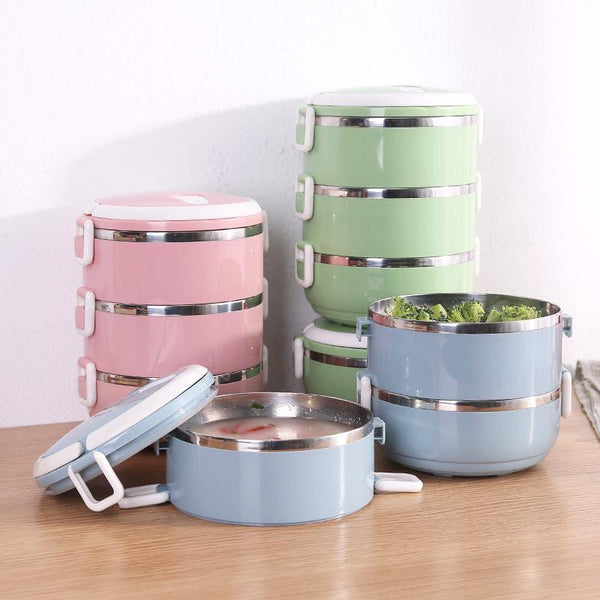 Multi-layer Heat Preservation Stainless Steel Leakproof Lunch Box Food Container